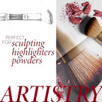 LAURA GELLER NEW YORK Angled Blush Brush with Black Wooden Handle & Dense Bristles for Makeup Application