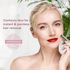 Facial Hair Removal for Women | Electric Razor Device Small Mustache Dermaplaning Remover Tools Tweezers Epilator Trimmer Face Dermaplane Shavers Beauty Gadgets Set Accessories by VISOFO (Agate)