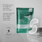 skyn ICELAND Dissolving Microneedle Under Eye Patches with 39% Hyaluronic Acid & Peptides No-Slip Eye Masks for Firming Wrinkles & Fine Lines, 5 Pairs