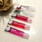 5 Pack Variety Bundle of Lip Gels With Viatmin E - Clear, Rosehip, Strawberry, Cherry, and Bubble Gum Hydrating Lip Glosses