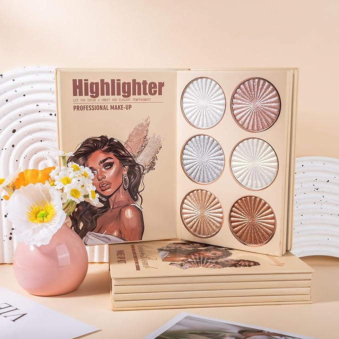 4-Layer Book-Style Foldable Makeup Palette Set | Portable