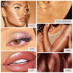 3 Colors Polvo De Hadas Highlighter Powder Stick Body Glow