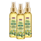 African Pride Olive Miracle Weightless Heat Protection & Hair Shine Mist (3 Pack), Fights Humidity & Shields Against Heat Damage, Enriched with Olive & Tea Tree Oils, 4 oz