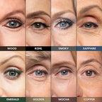 PrimeEyes Glide Eyeliner for Mature Women – Waterproof, Long-Stay and Mess-Proof – Gel Creme Texture, Discreet Sharpener and Effective Smudger (Mocha Shimmer)