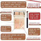 5 Colors Correcting Concealer Palette,Waterproof Long Lasting Cream Contour Palette for Women,Contouring Concealer Liquid Foundation Makeup Palette with Brush 01#