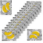 48Pcs/24Pairs 24K Gold Gel Crystal Collagen Eye Pads, Under Eye Mask for Moisturizing, Fine Lines, Dark Circles& Puffy Eyes Under Eye Patches