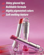 ATHE Glazm Lipbalm Stick - Vegan Glow Korean Lip Balm - Plumping, Volumizing & Highly Pigmented Lipstick - Soft Melting, Buildable Formula - Plant-Derived, Cruelty-Free, 0.12oz. (01 Pic Me)