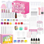 JCOOS Lip Gloss Making Kit, Lip Gloss Set for Teens Lip Kit Fun DIY Lipgloss Making Kit, Diy Lip Balm Kit Make Your Own Lip Gloss Making Kit, Moisturizing Lip Balm Base, Natural Beeswax, Lip Balm