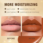 MAKI YIKA Brown Lipstick for Women Moisture Hydrate Lipsticks Glossy Reddish Lipsticks Sheer Finish Lightweight Tinted Lip Balm (Z10 Chocalate)