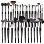 Bueart Design 36Pcs PRO Grade Natural Goat Hair Pony Bristles Makeup Brushes Set with Super Holder Professional-Grade Precision & Luxury Brush for beauty enthusiasts&professionals Makeup Artist