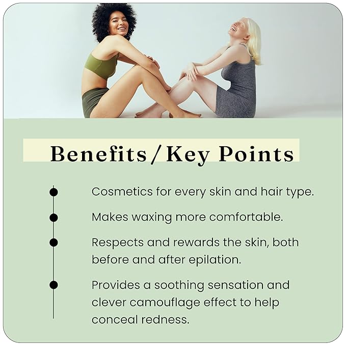 Depileve Soothing Cream - Post Wax Lotion - Enriched with Aloe Vera, Chamomile and Zinc Oxide - for All Skin Types - Skin Calming Aftercare - Makeup-Like Coverage Cream - 7 oz.