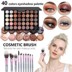 All In One Makeup Kit,Full Makeup Set For Wonmen Includes 40 Colors Eyeshadow Palette Lip Gloss Liquid Lipstick Make up Sponge Brushes Eyebrow Concealer With Makeup Bag