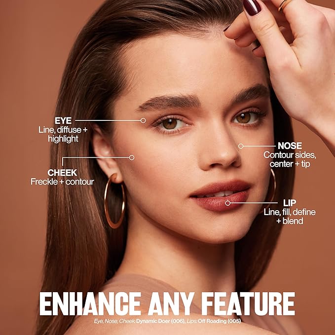 Revlon ColorStay Multi-Liner, Creamy Formula, Multiuse For Lips, Eyes & Face, Precision Brush for Easy Blending, 006 Dynamic Doer