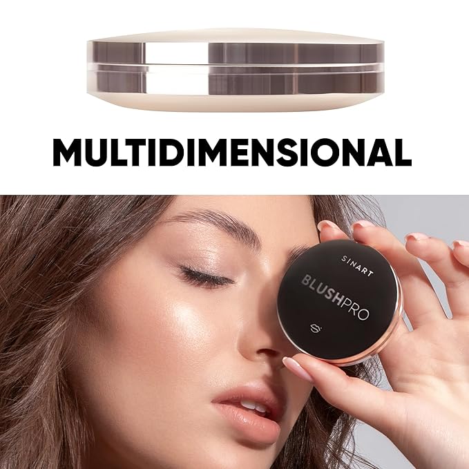 Baked PRO Blush. Brighten Lighting Highly Glow Marbleized Blush. Lightweight Shimmery Satin Face Makeup. Cruelty-Free. Shape, Contour & Highlight Face (B2)