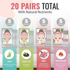 Eye Mask for Puffiness - Under Eye Patches for Dark Circles - Korean Under Eye Mask Patches for Puffy Eyes - Eye Gel Pads Depuffing Eye Brightener, Caffeine, Hydrogel & Collagen (20 Pairs)