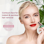 Facial Hair Removal for Women | Electric Razor Device Small Mustache Dermaplaning Remover Tools Tweezers Epilator Trimmer Face Dermaplane Shavers Beauty Gadgets Set Accessories by VISOFO (Emerald)