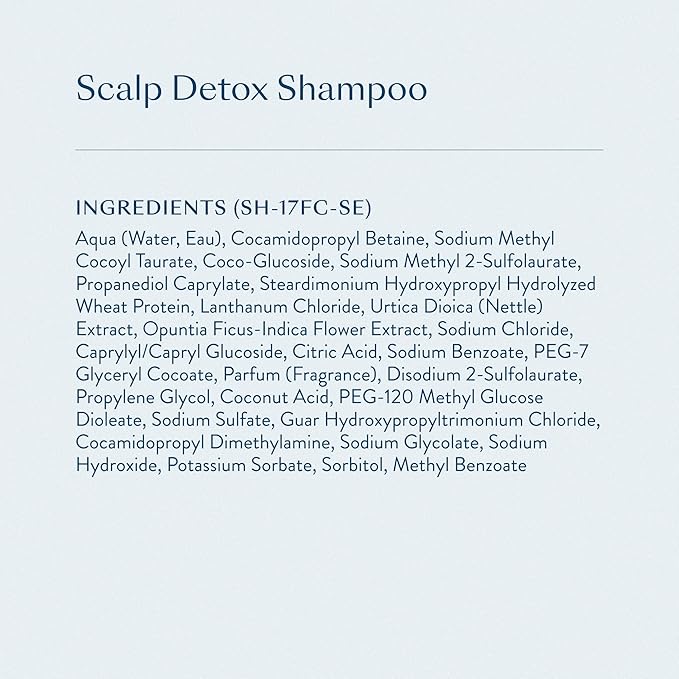 eSalon Scalp Detox Shampoo, Gentle Clarifying with Nettle and Prickly Pear Extract, 10 fl oz