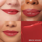 LAURA GELLER NEW YORK Jelly Balm Moisturizing Tinted Lipstick Duo, Hydrating Hydrating Vitamin E - Semi-Shine Finish |Tinted Lip Balm Set Brick House & In the Buff