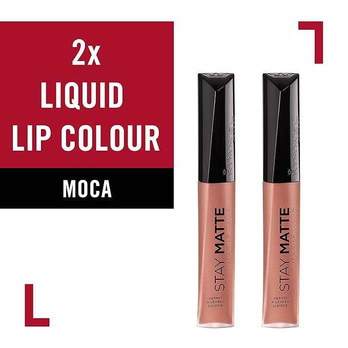 Rimmel Stay Matte Liquid Lip Color, Moca, 2 Lip
