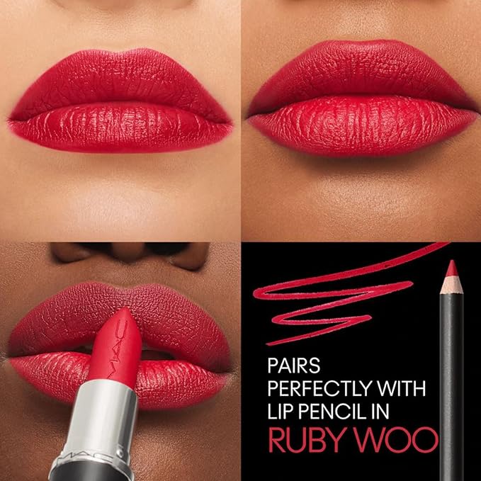 MAC Macximal Silky Matte - Ruby Woo for Women - 0.11 oz Lipstick