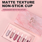 6PCS Diamond Lip Gloss Set, Matte & Pearlescent Finish, Long-Lasting Hydrating Lipstick, Non-Sticky, High-Pigment Formula for All-Day Wear, Shimmer & Velvet Effect (Diamond B, 1)