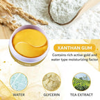 32 Pairs 24K Gold Under Eye Patches - Dark Circle & Puffy Eye Treatment - Anti-Aging Hydrogel for Wrinkle Reduction & Skin Rejuvenation - Reduces Wrinkles & Freshens Skin