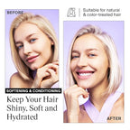 EVANYC Tone It Down Blonde Hair Shampoo, 1 L, Purple for Eliminating Brass & Yellow Tones, Vegan