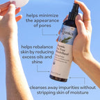 Sky Organics Organic Tea Tree & Witch Hazel for Face, Purifying Facial Toner to Hydrate, Soothe, Cleanse and Balance Blemish-Prone Skin, Helps Minimize the Appearance of Pores, 8 fl oz