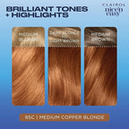Clairol Nice'n Easy Permanent Hair Dye, 8SC Medium Copper Blonde Hair Color, Pack of 3