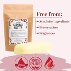 Cupuacu Butter Raw, Pure & Unrefined for Hair Growth & Dry Skin Use on Body and Face - Brazilian Body Butter Base, Lotion Base and Soap Making - Cupuaçu Butter 8 oz