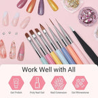 AIRSEE Nail Art Brush Set,