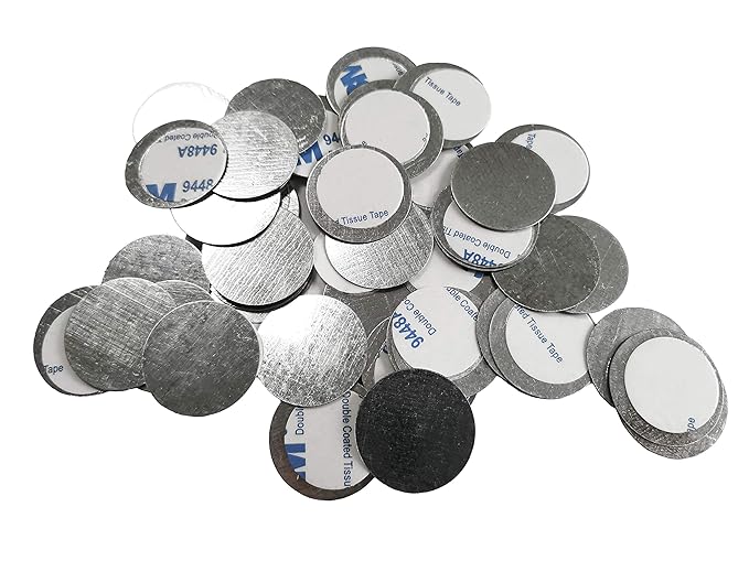 50pcs Round Metal Stickers for Non-Magnetic Eyeshadow Pan