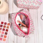 Soidram pink makeup bag floral
