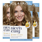 Clairol Nice'n Easy Permanent Hair Dye, 7C Dark Cool Blonde Hair Color, Pack of 3 (Packaging May Vary)