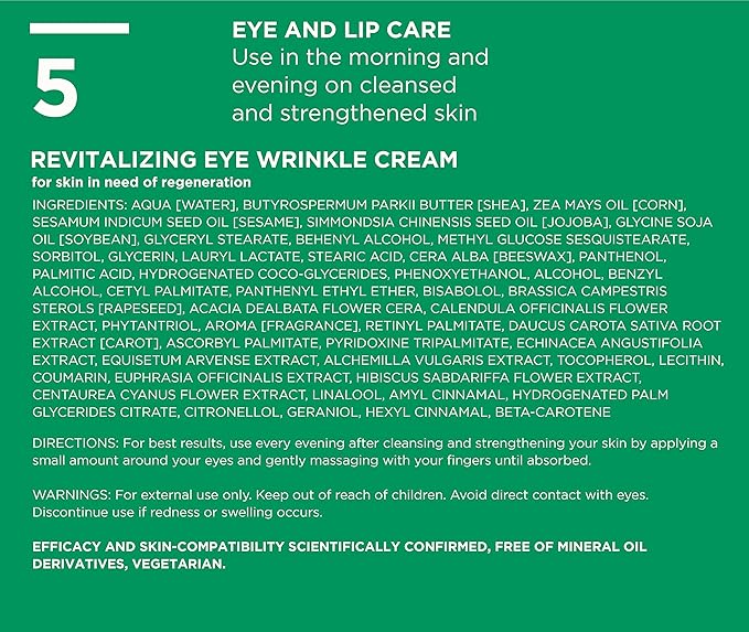ANNEMARIE BÖRLIND – LL REGENERATION Eye Wrinkle Cream – Natural Vitamin C + E Anti Aging Eye Cream with LL BIOCOMPLEX for Smoothed, Brighter, and Plump Skin With New Elasticity – 1.1 Oz