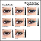 Revlon ColorStay Pencil Waterproof Eyeliner, Smudge-Proof, Eye Makeup with Built-In Sharpener, Packaging May Vary, 210 Teal, 0.01 oz