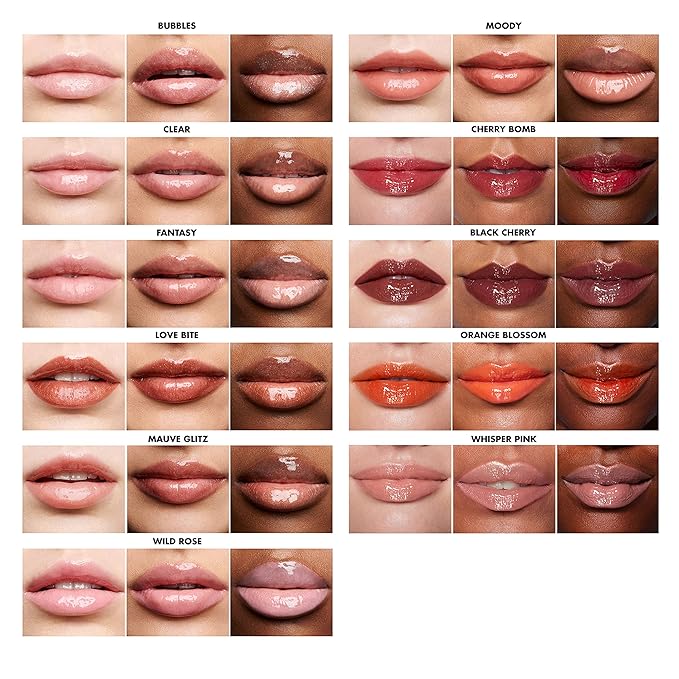 e.l.f. Lip Lacquer, Moisturizing, Shiny, Non-Sticky, Long Lasting, Provides Maximum Color, Glides On, Moody, 0.08 Fl Oz