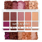 wet n wild Color Icon 10-Pan Eyeshadow Makeup Palette, Long Lasting, Shimmer, Metallic, Glittery, Matte, Rich Smooth Pigment, Cruelty Free - Pink Heart And Sol