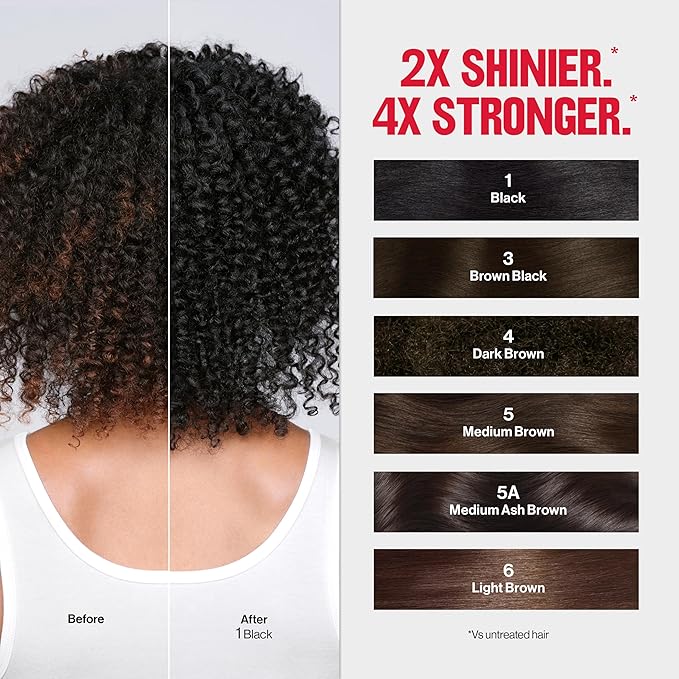 Revlon ColorSilk Tone + Gloss + Care Demi Permanent Hair Color, Dye Kit with Leave-In Scalp and Haircare Serum, 2x Shinier, 4x Stronger, 5A Medium Ash Brown, 4.5 fl oz