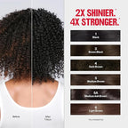 Revlon ColorSilk Tone + Gloss + Care Demi Permanent Hair Color, Dye Kit with Leave-In Scalp and Haircare Serum, 2x Shinier, 4x Stronger, 4 Dark Brown, 4.5 fl oz