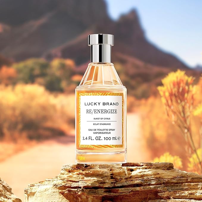 Lucky Brand Re/Energize The New Sustainably-Inspired & Exhilarating Mood-Evoking Unisex Fragrance For Women & Men, 3.4 Fl Oz EDT Spray (Pack of 1)
