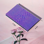 Mermaid Empty Magnetic Palette, Fish scale Empty Magnetic Palette for Highlighters Eyeshadows Lipstick Blush Powder Rectangle Large size (Fish Scales)