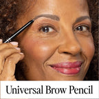 Billion Dollar Brows Universal Eyebrow Pencil – Dual-Ended Design with Precision Tip & Spoolie, Matte Finish, Waterproof, Easy to Use, Vegan & Cruelty-Free for Perfectly Defined Brows