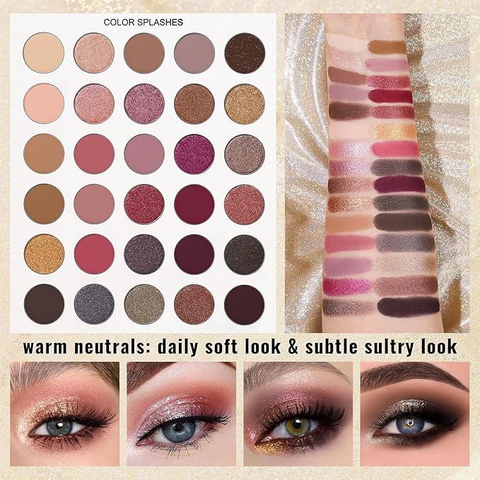 UCANBE Eyeshadow Makeup Palette 86 Colors, Matte Black