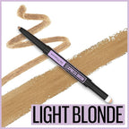 Maybelline Express Brow 2-In-1 Pencil and Powder Eyebrow Makeup, Light Blonde, 1 Count