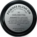 Harlowe Pink Purple Light Lavender Violet Vegan Blush Pressed Cheek Color Powder, Talc & Paraben Free, No Animal Testing & Cruelty Free