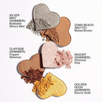 Pacifica Eyeshadow Palette – Malibu Mineral Eyeshadow, Blendable Neutral Shades with Velvet Matte, Shimmer & Metallic, Cocoa Butter Infused, Talc-Free, Vegan & Cruelty-Free, 0.24 oz (10 Shades)