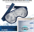 Cooling eye mask with gel