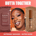 NYX PROFESSIONAL MAKEUP Butter Gloss Bling Lip Gloss, Non Sticky and Shiny Vegan Lip Makeup - Hustla