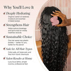 Kitsch Castor Oil Shampoo Bar Soap - Hydrating & Moisturizing Hair Care - Organic Castor Oil Solid Shampoo for Hair Growth & Scalp Nourishment - Silicone & Paraben-Free, Vegan, Made in USA - 3.2oz